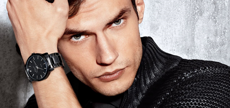 male presenting watch